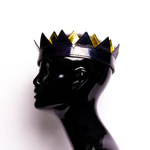 Black and Gold DELUXE Ou KVNG Crown ( AKA the Bad Girl Anti Crown )