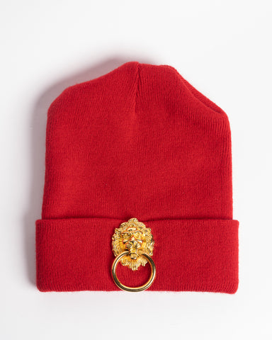 Unisex Skullcap with Metal Lion ( Available in Various Colors )