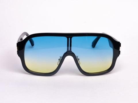 Chill NYC Shield Sunglasses with Gradient Lens ( Various Colors )