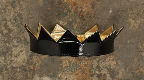 Black and Gold Mylar Rihanna crown
