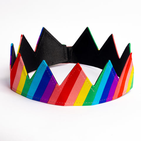 Diagnol Stripe Pride Reversible Crown