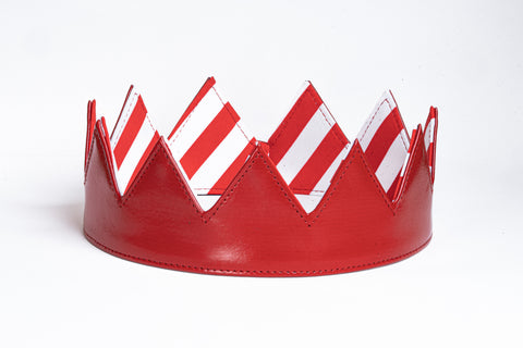 Reversible Candy Cane Holiday Crown