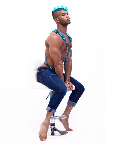 Neon Blue Clear Harness