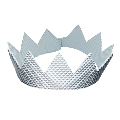 White Pyramid Textured Rubber Crown