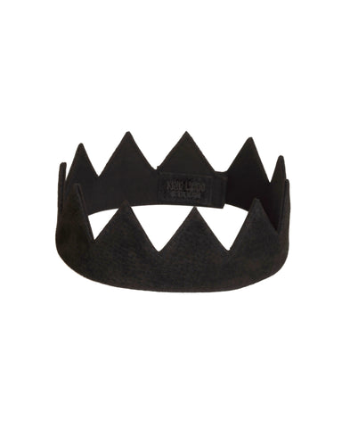 King Lindo Essential Black Suede Crown