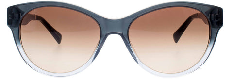 Black to Crystal Gradient Cateye Sunglasses