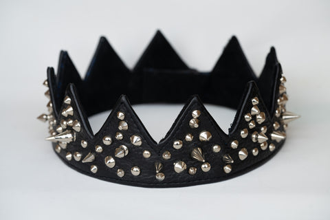 Black Punk Chic Regalia Crown