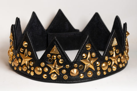 Black and Gold Star Paradise Regalia Crown