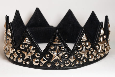 Black and Silver Star Paradise Regalia Crown