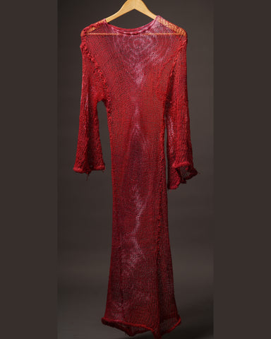 Crimson Swirl Dress