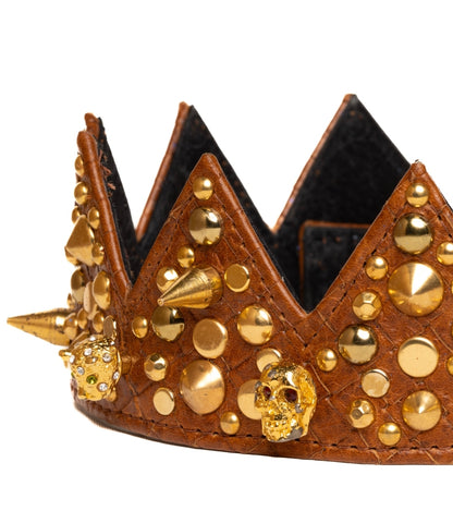 Amber & Gold Skull Island Regalia Crown