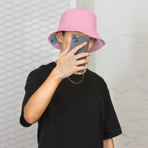 Reversible Britney Bucket Hat ( Pink ) by Hi Hairy