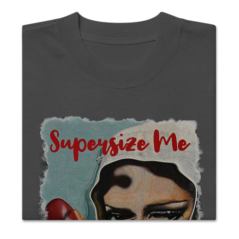 Unisex Oversized "Supersize Me" T-Shirt by Matt Gold