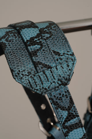 Snakeskin Patern Leather Harness  (Various Colors)