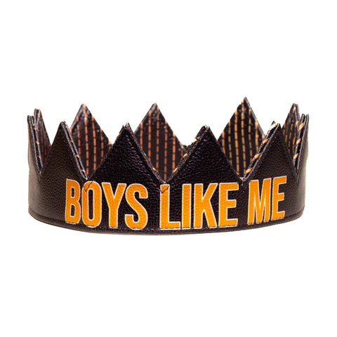 Boys Like Me Reversible Leather Crown ( Matt Gold Collection )