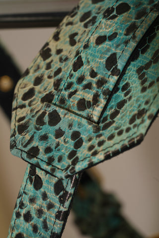 Snakeskin Patern Leather Harness  (Various Colors)