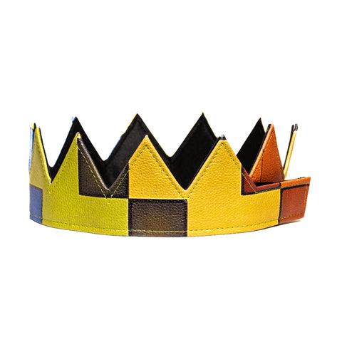 Digital Rainbow Pride Reversible Crown ( Matt Gold Collection )