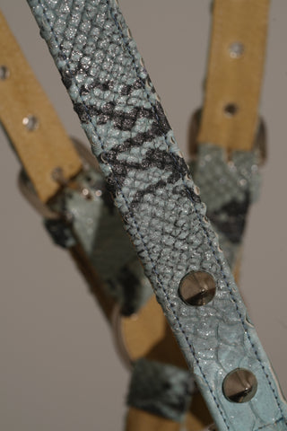 Snakeskin Patern Leather Harness  (Various Colors)