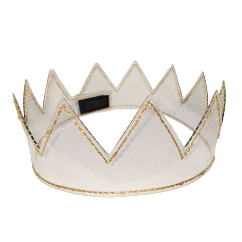 Waterproof Clear Crown with Metallic Gold