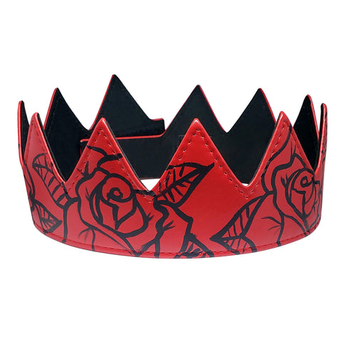 Rose Pedal Handpainted Leather Crown