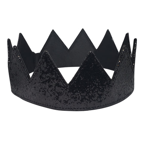 Black Glitter Crown Kings Crown Queens Crown