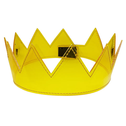 yellow pvc clear crown