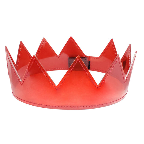 red pvc clear crown