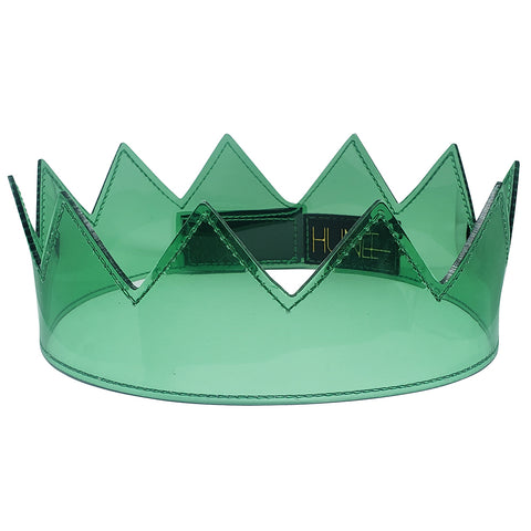 emerald green pvc clear crown