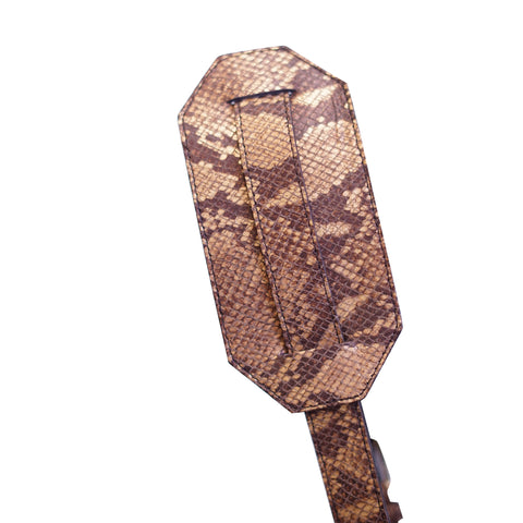 Snake Skin Leather Harness