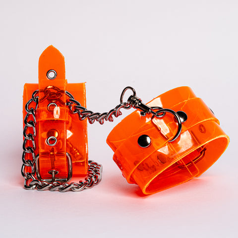 Orange PVC Cuffs