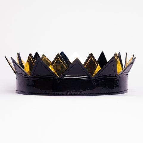 Black and Gold DELUXE Ou KVNG Crown ( AKA the Bad Girl Anti Crown )