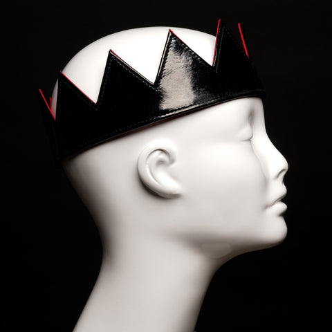 New Spring Black Patent Leather Crowns