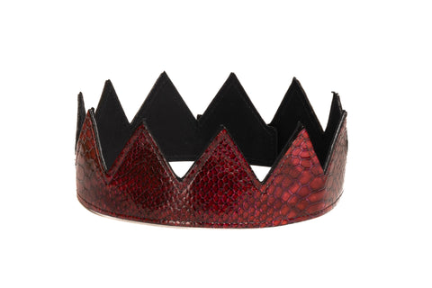 Raspberry Snakeskin Crown
